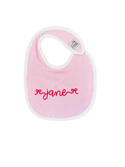 Seersucker Classic Bib - Pink