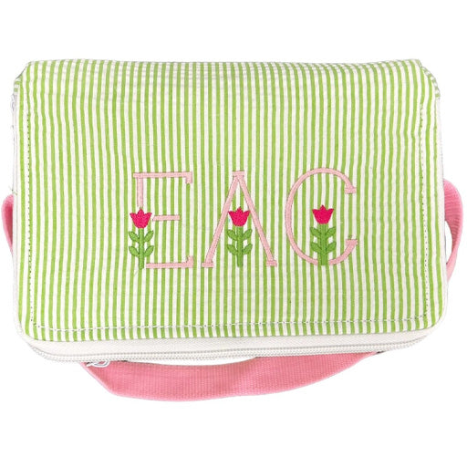 Sweet Pea Seersucker Lunchbox