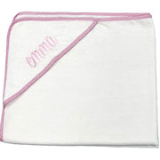Gingham Hooded Towel - Pink