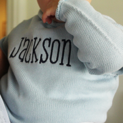 Jersey Rollneck Sweater, Blue
