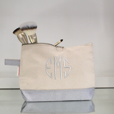 Makeup Bag - Silver