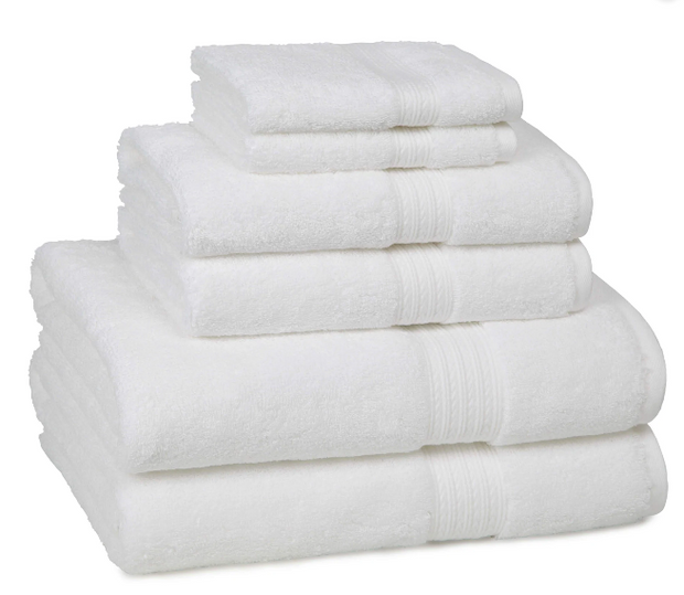 Simple Cotton Towel Set - White